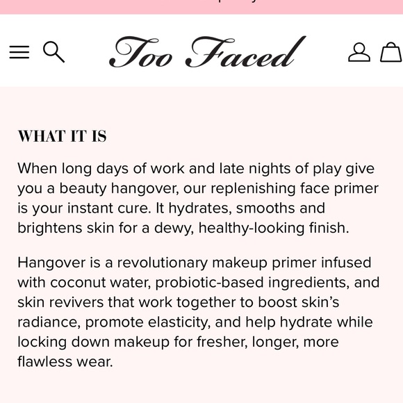BRAND NEW 💫 Too Faced Hangover Replenishing Face Primer - Picture 6 of 10